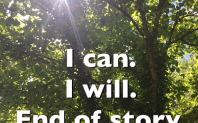 I can. I will. End of story.